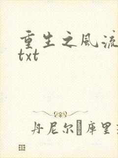 重生之风流仕途txt