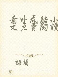 意外成结小说全文免费阅读笔趣阁下载无弹窗