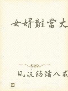 女婿难当大结局