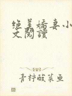 绝美娇妻小说全文阅读