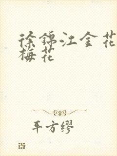 徐锦江金花瓶楷梅花