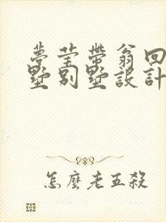 梦莹带翁回乡别墅别墅设计