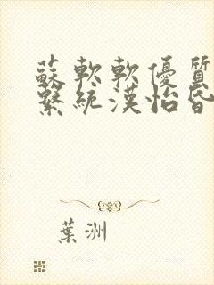 苏软软优质灌溉系统汉怡昏封面