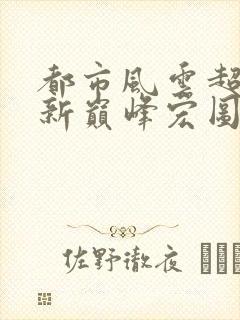 都市风云超前更新巅峰宏图封面