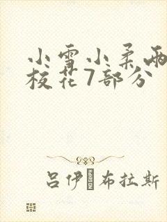 小雪小柔两个大校花7部分封面