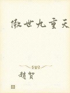 傲世九重天小说封面