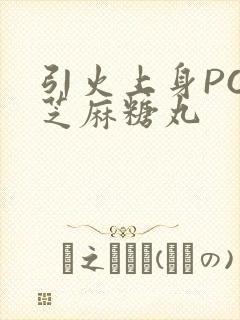 引火上身POP芝麻糖丸