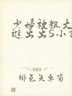 少妇被粗大猛进进出出S小说