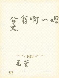 公翁啊～嗯啊h文封面