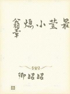 翁熄小莹最新节章