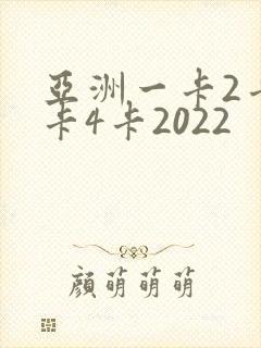 亚洲一卡2卡三卡4卡2022封面