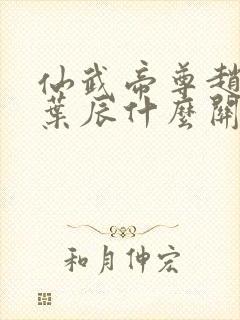 仙武帝尊赵云和叶辰什么关系