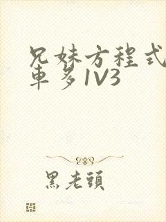 兄妹方程式多R车多1V3