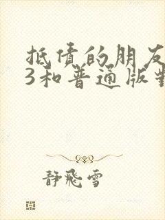 抵债的朋友麦子3和普通版对比封面