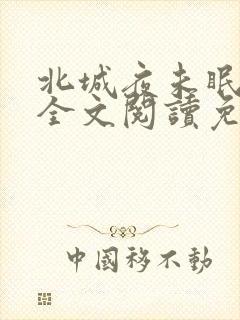 北城夜未眠小说全文阅读免费