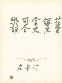 乐可金银花露小说全文免费