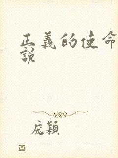 正义的使命 小说