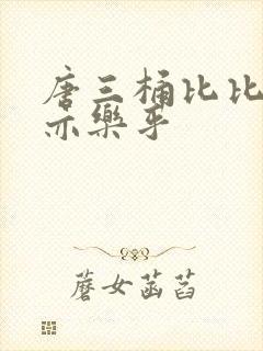 唐三桶比比乐不亦乐乎封面