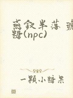 燕钗半落 琥珀糖(npc)