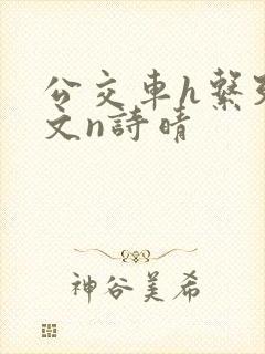 公交车h系列辣文n诗晴