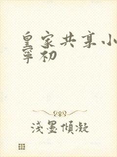 皇家共享小公主宁初