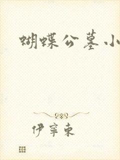 蝴蝶公墓小说封面