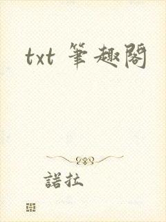 txt 笔趣阁