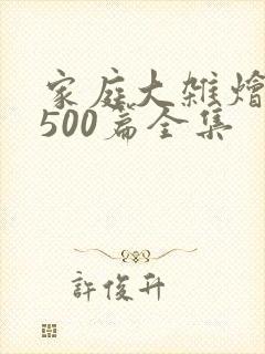 家庭大杂烩小说500篇全集