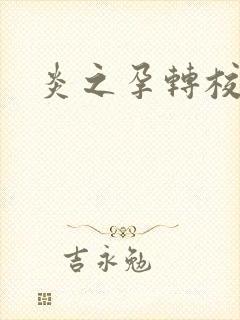 炎之孕转校生封面