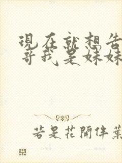 现在就想告诉哥哥我是妹妹封面