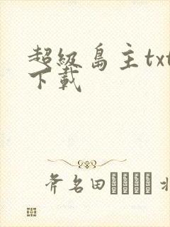 超级岛主txt下载封面