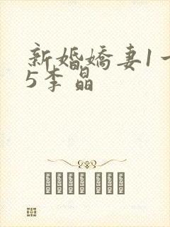新婚娇妻1一25李晶