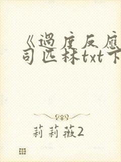 《过度反应》阿司匹林txt下载