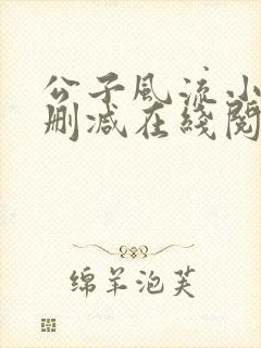 公子风流小说无删减在线阅读