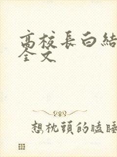 高校长白结小说全文