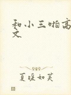 和小三啪高辣h文