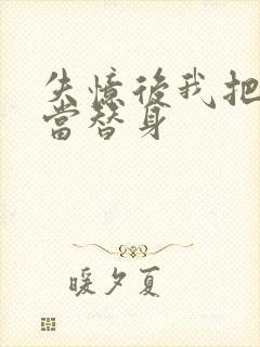 失忆后我把渣攻当替身