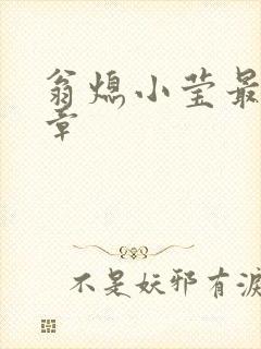 翁熄小莹最新节章