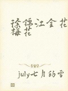 徐锦江金花瓶楷梅花