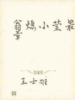 翁熄小莹最新节章