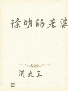 徐明的老婆封面