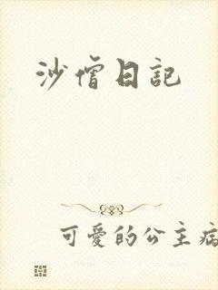 沙僧日记封面