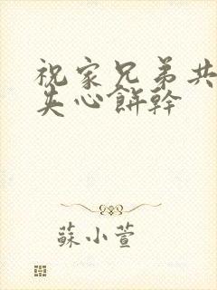 祝家兄弟共享后夹心饼干