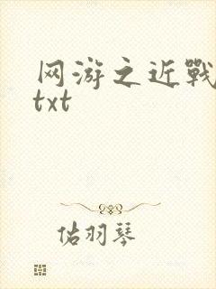网游之近战法师txt