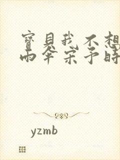 宝贝我不想带小雨伞宋予时