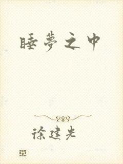 睡梦之中封面