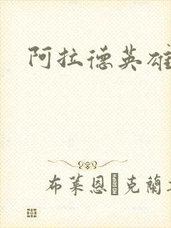 阿拉德英雄传封面