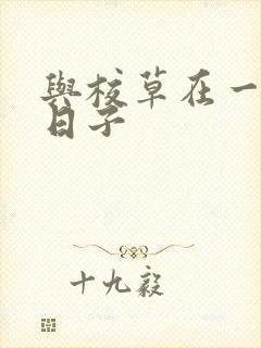 与校草在一起的日子