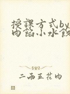 授课方式by 肉馅小水饺