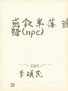 燕钗半落 琥珀糖(npc)